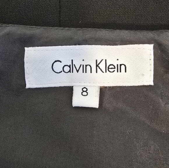 Calvin Klein - Black A-Line Suit Skirt - Picture 9 of 11